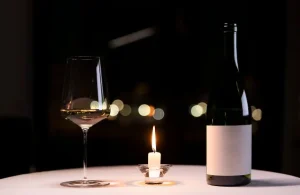 Elegant wine and candlelit setting reflecting the sophistication of Knightsbridge nightlife